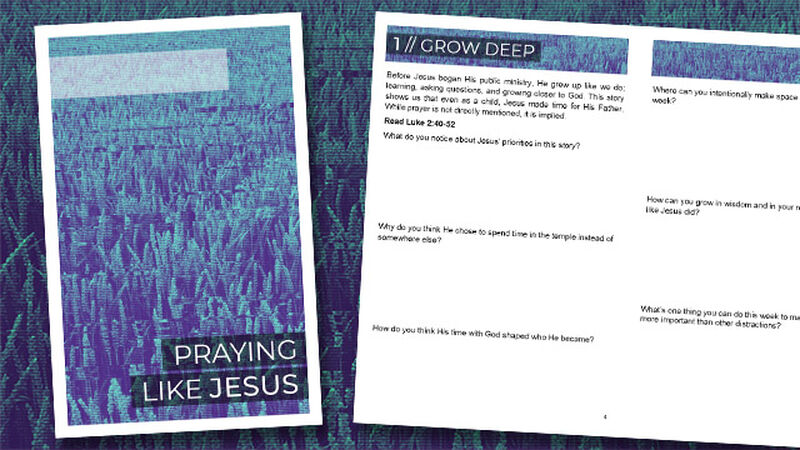 Praying Like Jesus Devotional Booklet